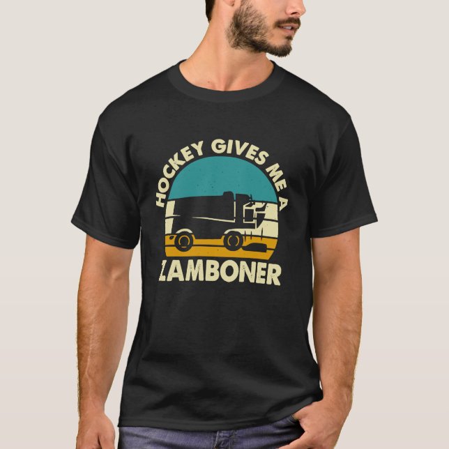 Hockey  for Men Hockey Gives Me A Zamboner T-Shirt (Front)