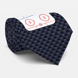 Hockey Game Companion Autograph Ready Neck Tie