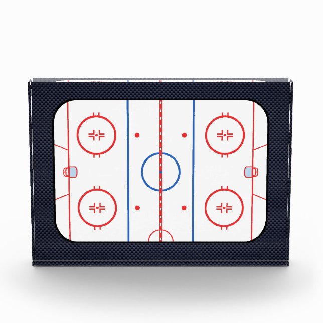 Hockey Game Companion Carbon Fiber Style Award (Front)