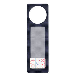 Hockey Game Companion Carbon Fiber Style Door Hanger