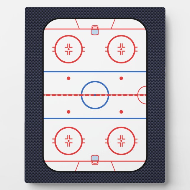 Hockey Game Companion Carbon Fiber Style Plaque (Front)