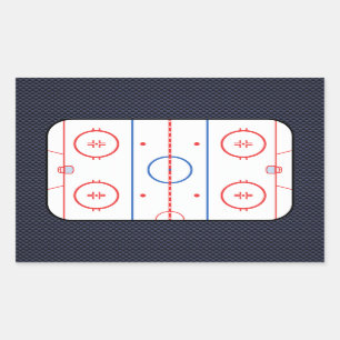Hockey Game Companion Carbon Fiber Style Rectangular Sticker