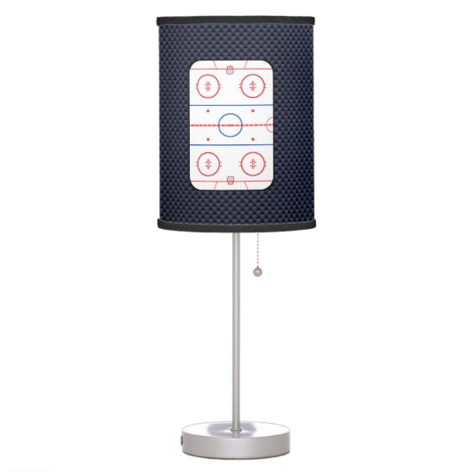 Hockey Game Companion Carbon Fiber Style Table Lamp (Left)