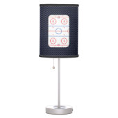 Hockey Game Companion Carbon Fiber Style Table Lamp (Right)