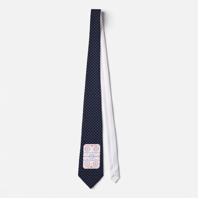 Hockey Game Companion Carbon Fiber Style Tie (Front)