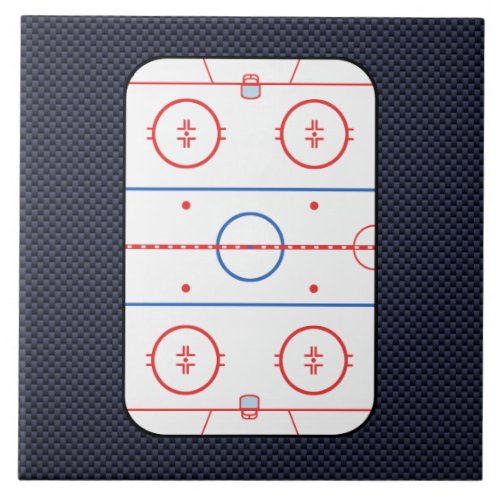 Hockey Game Companion Carbon Fiber Style Tile