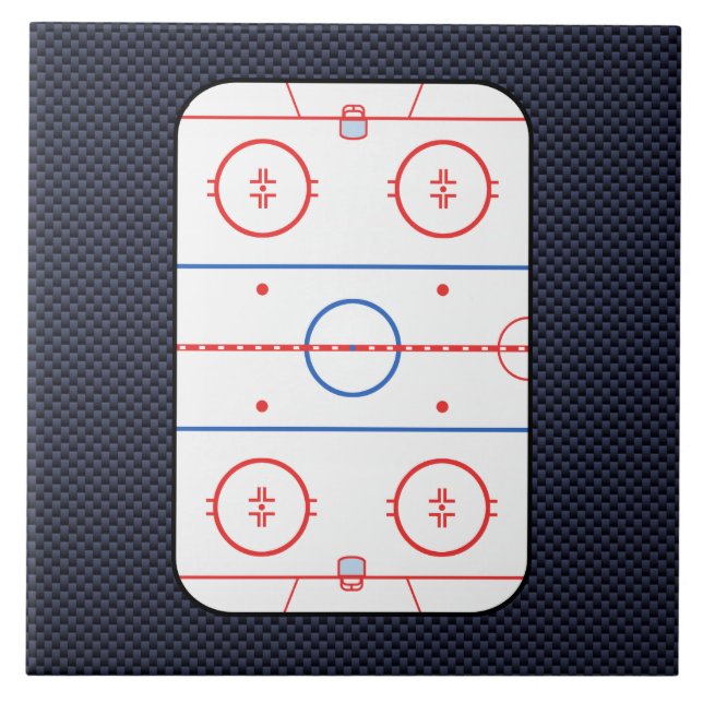 Hockey Game Companion Carbon Fiber Style Tile (Front)
