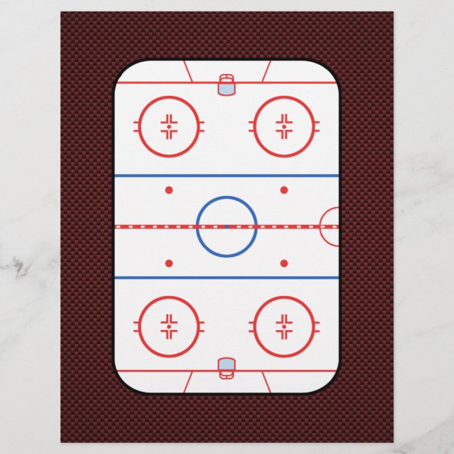 Hockey Game Companion Rink Diagram (Front)