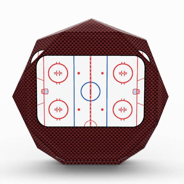 Hockey Game Companion Rink Diagram Award (Front)