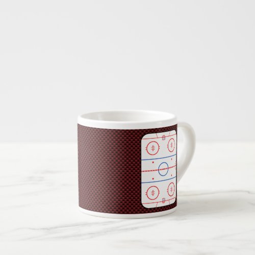 Hockey Game Companion Rink Diagram Espresso Cup