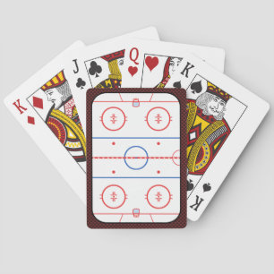 Hockey Game Companion Rink Diagram Poker Cards
