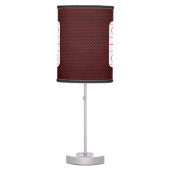 Hockey Game Companion Rink Diagram Table Lamp (Front)