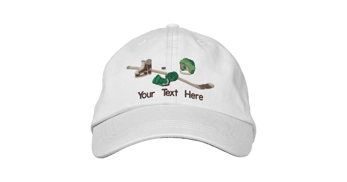 Hockey Gear - Customize Embroidered Baseball Cap