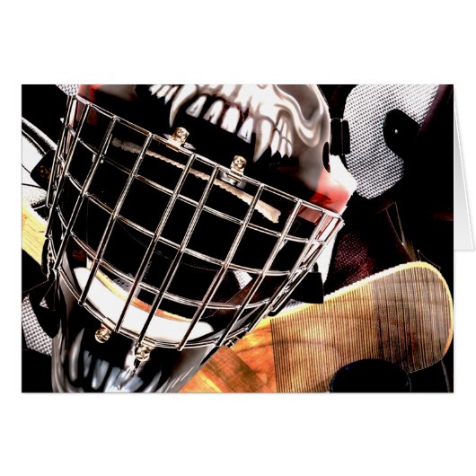 Hockey Gear Grunge Style (Front Horizontal)
