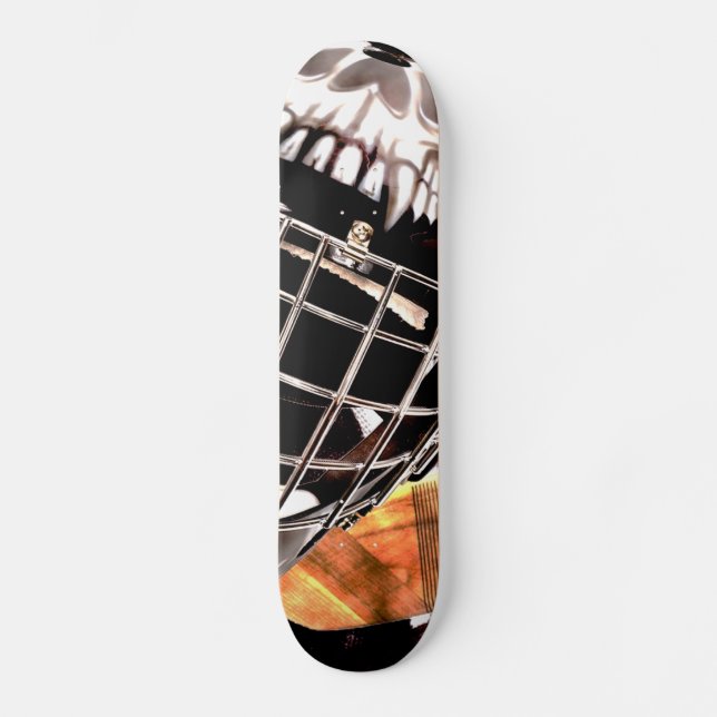 Hockey Gear Grunge Style Skateboard (Front)
