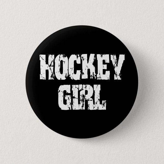 Hockey Girl Hockey Girls Button (Front)