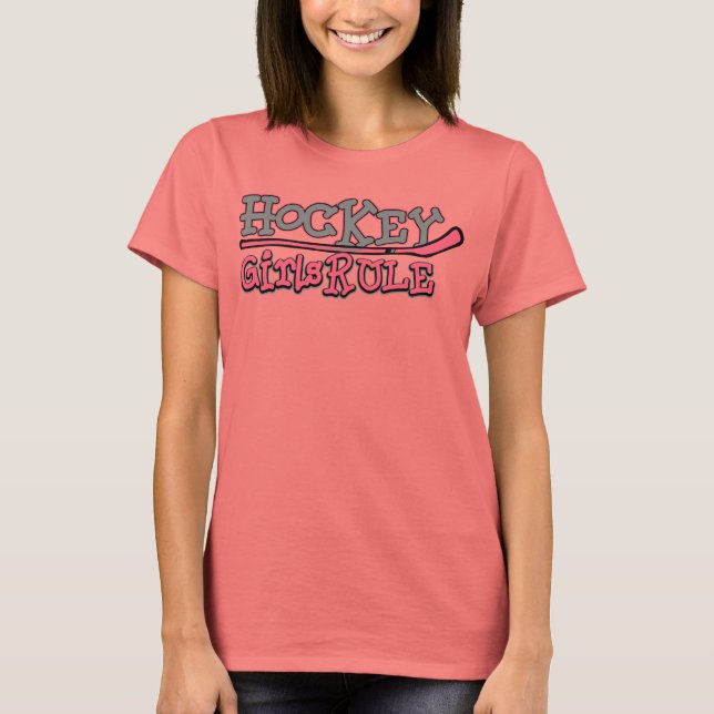 Hockey - Girls Rule T-Shirt (Front)