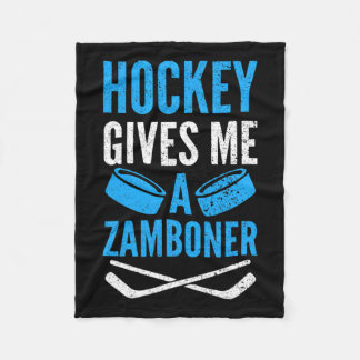 Hockey Gives Me A Zamboner Fleece Blanket