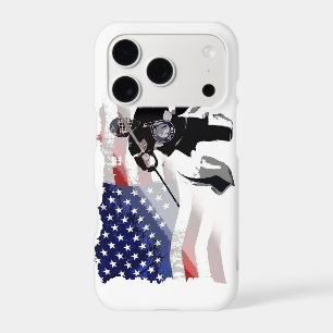 Hockey Goalie and US Flag iPhone 17 Pro Case