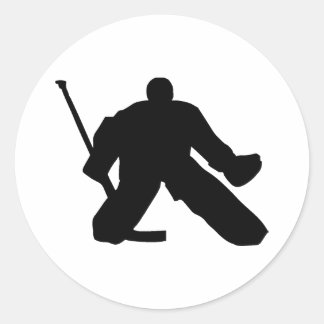 Hockey - Goalie Classic Round Sticker