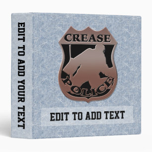 Hockey Goalie Crease Police Customizable Binder