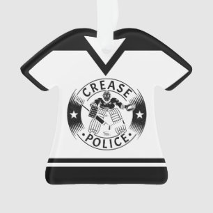 Hockey Goalie Crease Police Ornament
