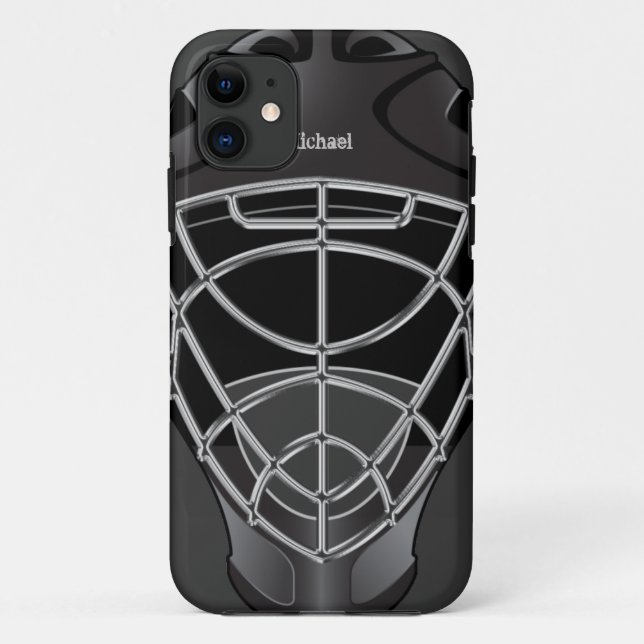 Hockey Goalie Helmet Case-Mate iPhone Case (Back)