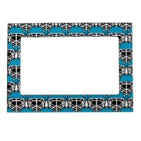 Hockey Goalie Helmet Design Magnetic Photo Frame