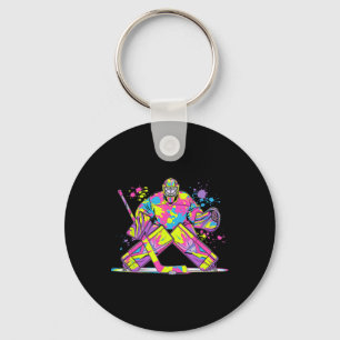 Hockey Goalie Ice Hockey Goalkeeper Hockey Lovers Keychain
