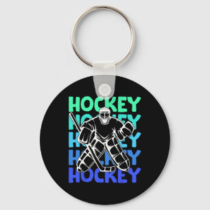 Hockey Goalie Ice Hockey Kids Boys Youth Men Keychain