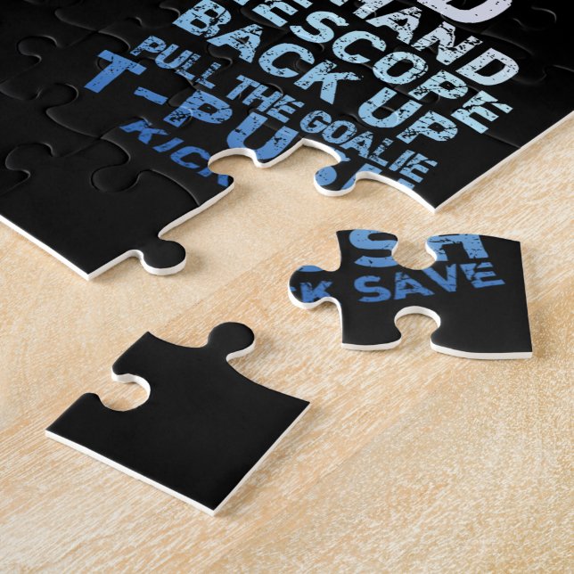 Hockey Goalie Jigsaw Puzzle (Side)