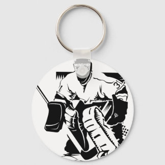 Hockey Goalie Keychain