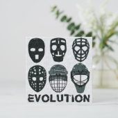 Hockey Goalie Mask Evolution (Standing Front)