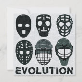 Hockey Goalie Mask Evolution (Front)