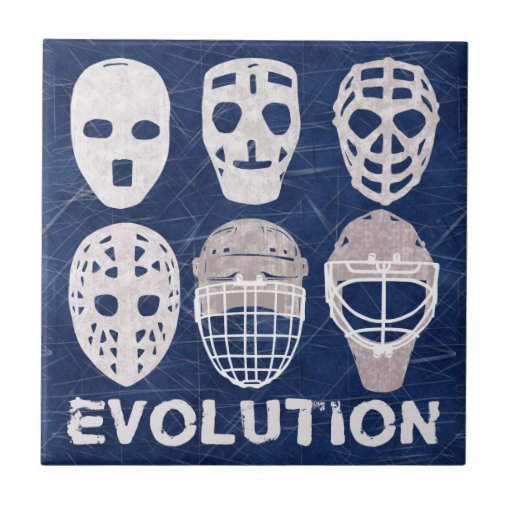 Hockey Goalie Mask Evolution Ceramic Tile Zazzle