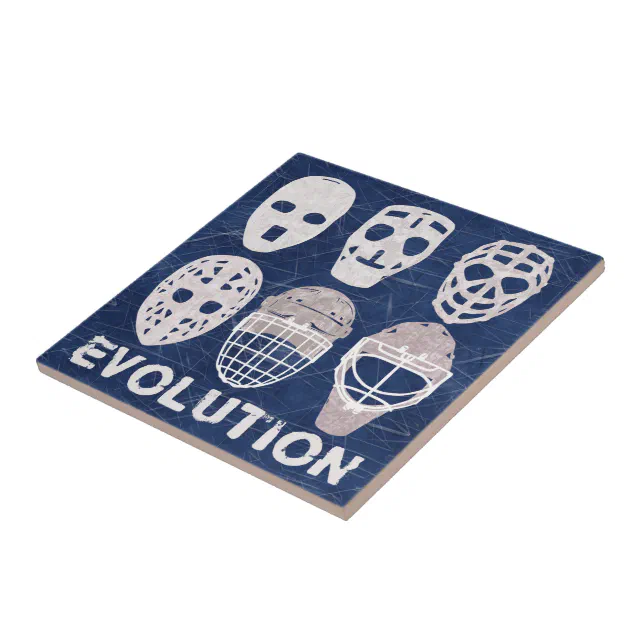Hockey Goalie Mask Evolution Ceramic Tile Zazzle