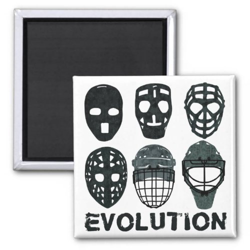 Hockey Goalie Mask Evolution Magnet