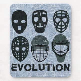 Hockey Goalie Mask Evolution Mouse Pad