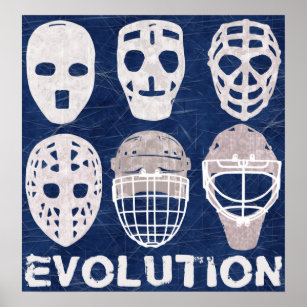 Vintage goalie masks with flags Royalty Free Vector Image