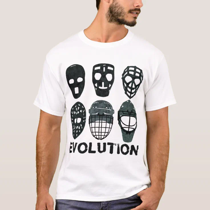 Hockey Goalie Mask Evolution TShirt Zazzle