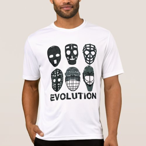 Hockey Goalie Mask Evolution T_Shirt
