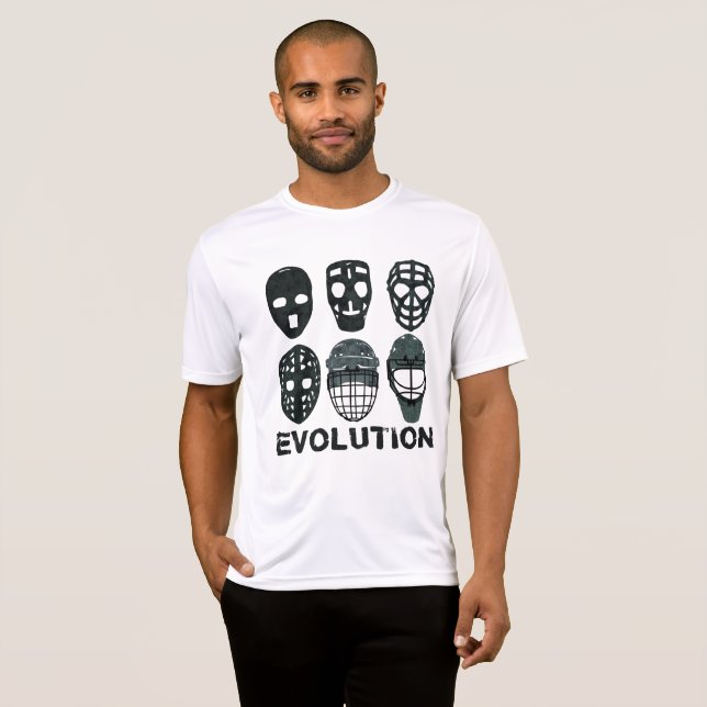 Hockey Goalie Mask Evolution T-Shirt Zazzle