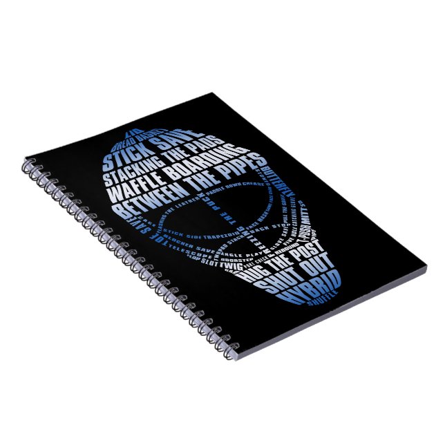 Hockey Goalie Mask Notebook (Right Side)