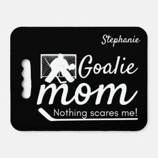 Hockey goalie mom gear rink seat cushion black