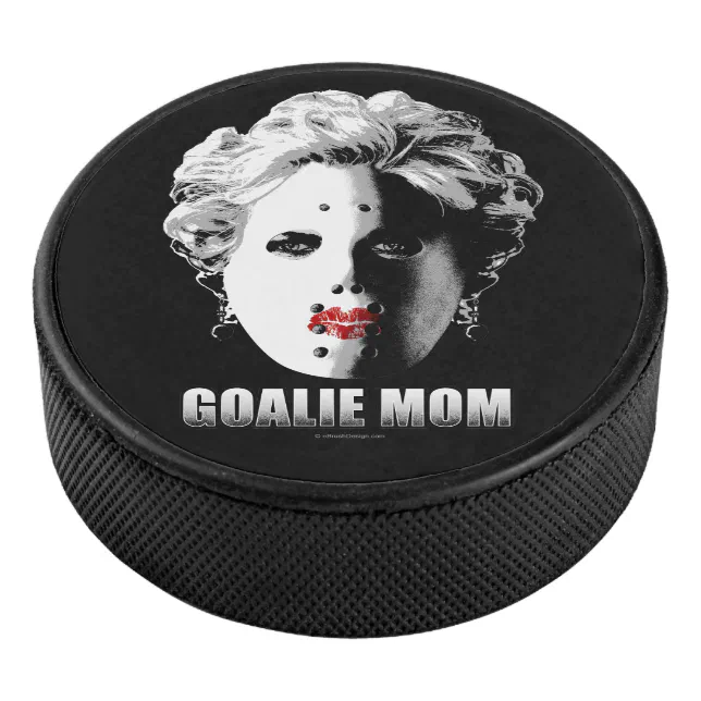 Hockey Goalie Mom Hockey Puck Zazzle