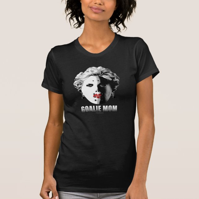 Hockey Goalie Mom T-Shirt (Front)