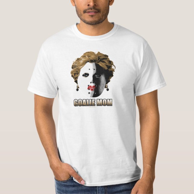 Hockey Goalie Mom T-Shirt (Front)