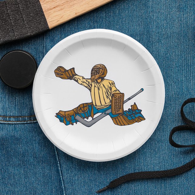 Hockey Goalie Paper Plates (Creator Uploaded)