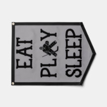 Hockey Goalie Pennant Banner