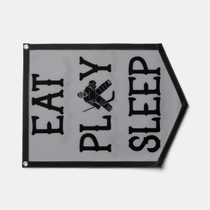 Hockey Goalie Pennant Banner